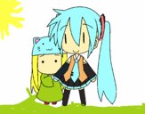 Miku y Kasane Chibi