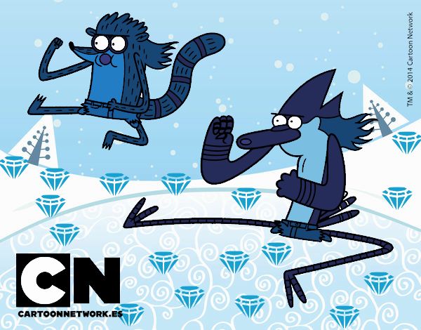 Mordecai y Rigby karatekas