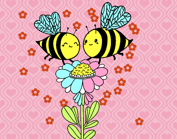 Pareja de abejas