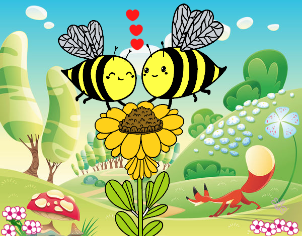 Pareja de abejas