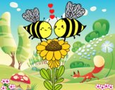 Pareja de abejas