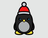 Pingüino navideño