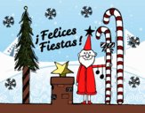 Postal Felices Fiestas