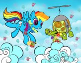 Rainbow Dash y la tortuga tanque