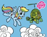 Rainbow Dash y la tortuga tanque