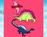 Tres clases de dinosaurios