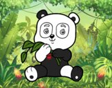 Un oso panda