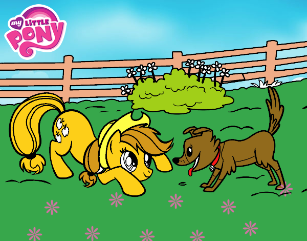 Applejack y Winona