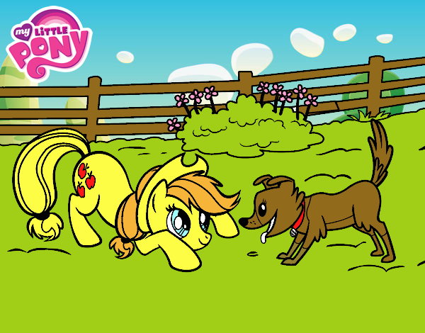 Applejack y Winona