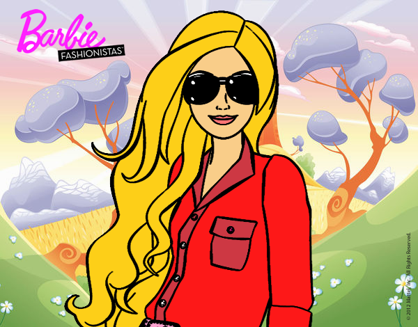 Barbie con gafas de sol