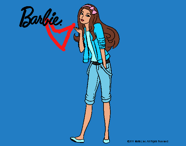 Barbie con look casual