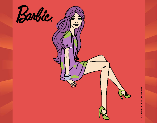 Barbie sentada