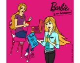 Barbie y su hermana merendando