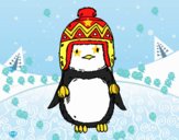 Bebé pingüino con gorrito