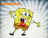 Bob Esponja saludando