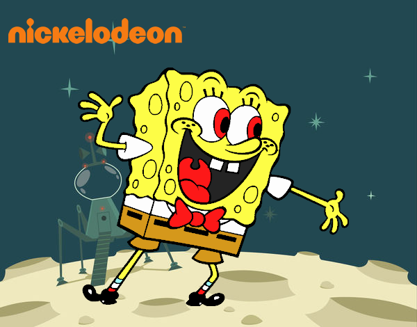 Bob Esponja saludando