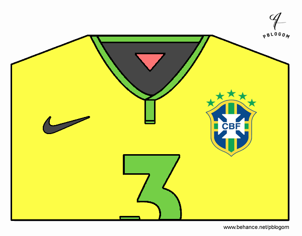 Camiseta del mundial de fútbol 2014 de Brasil