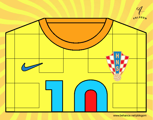 Camiseta del mundial de fútbol 2014 de Croacia