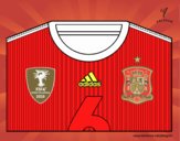 Camiseta del mundial de fútbol 2014 de España