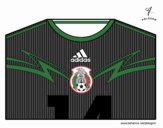 Camiseta del mundial de fútbol 2014 de México