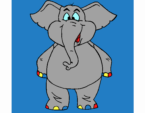 Elefante contento