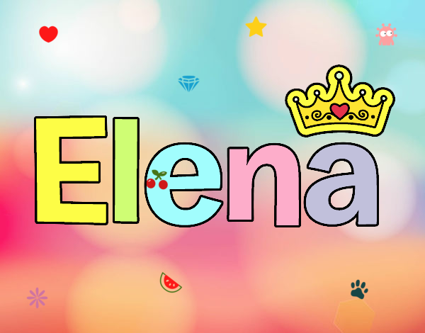  Dibujo de mi nombre ELENA pintado por en Dibujos.net el día