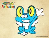 Froakie saludando