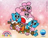 Gumball y amigos contentos