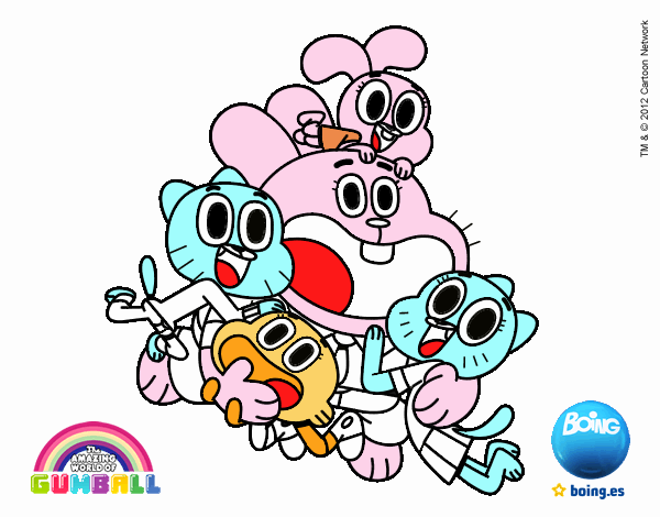 Gumball y amigos contentos