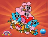 Gumball y amigos contentos