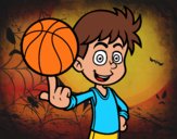 Jugador de baloncesto junior