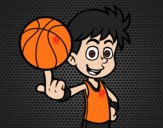 Jugador de baloncesto junior