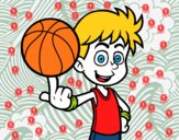 Jugador de baloncesto junior