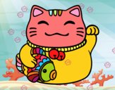 Maneki-neko de la abundancia