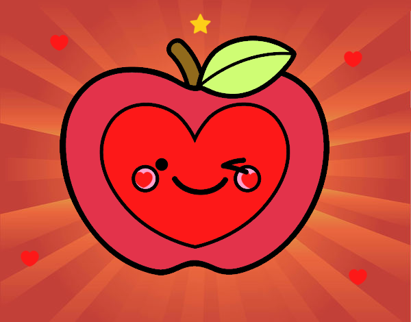 Manzana corazón