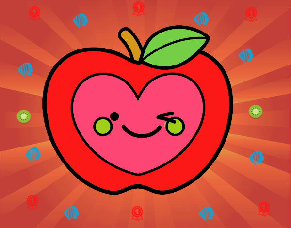 Manzana corazón