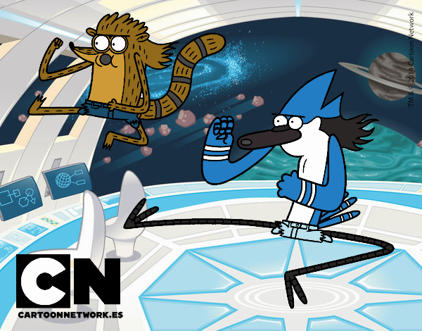 mordecai y rigby karatekas