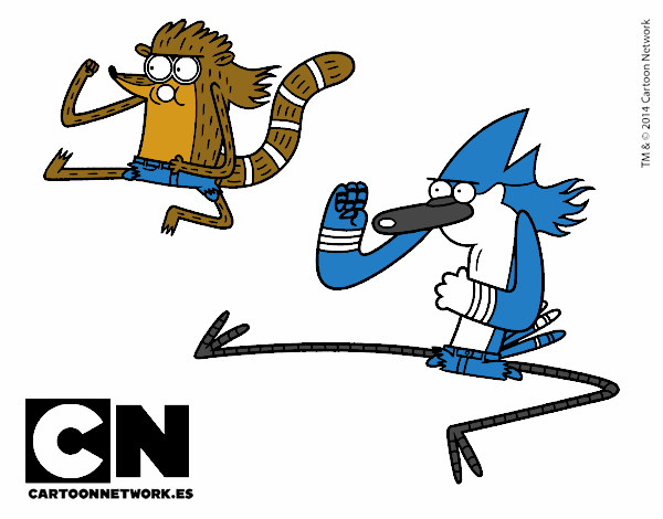 Mordecai y Rigby karatekas