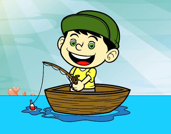 Niño pescando