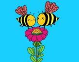 Pareja de abejas