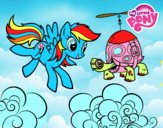 Rainbow Dash y la tortuga tanque