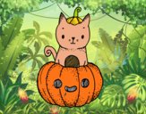 Un gatito de Halloween