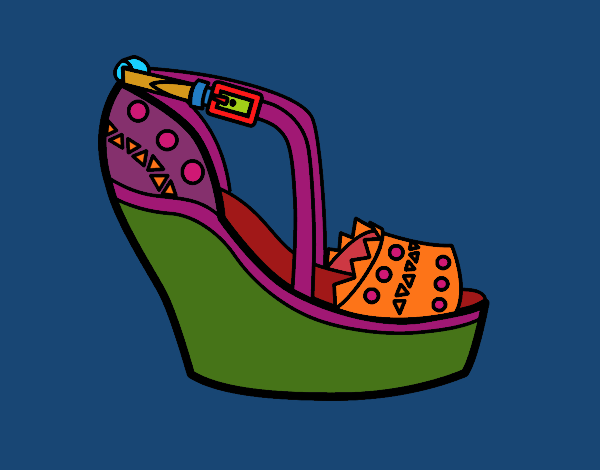 Zapato con cuña