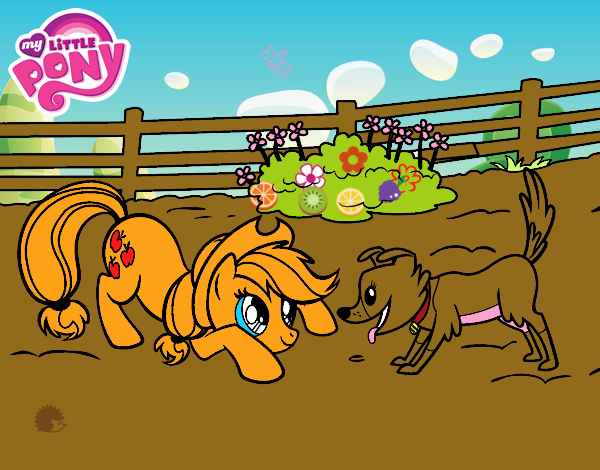 Applejack y Winona