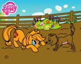 Applejack y Winona