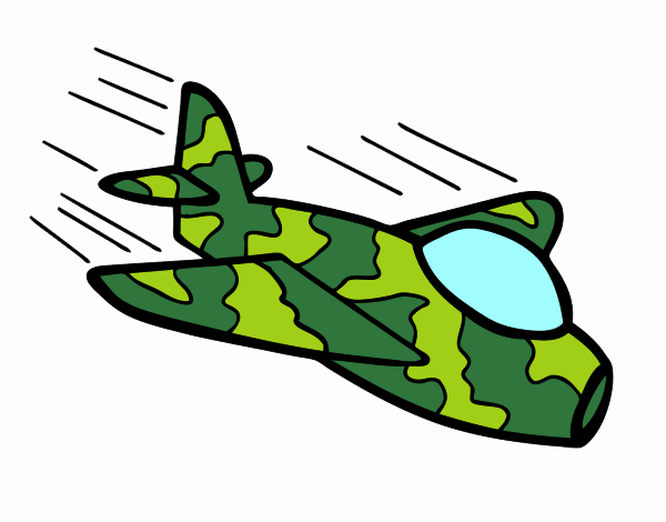 avión de guerra camuflado ._,