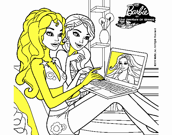 Barbie chateando