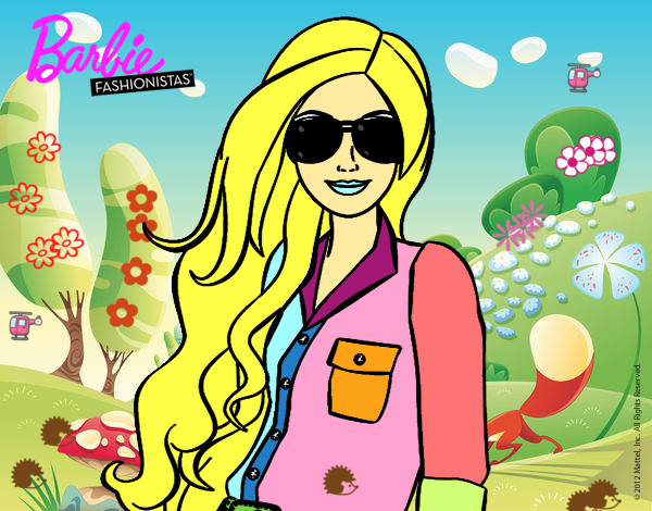 Barbie con gafas de sol