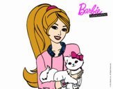 Barbie con su linda gatita