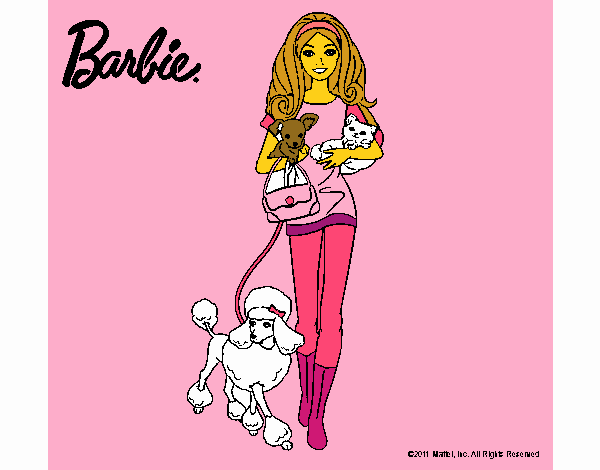 Barbie con sus mascotas